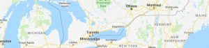 Picture of southern Ontario map